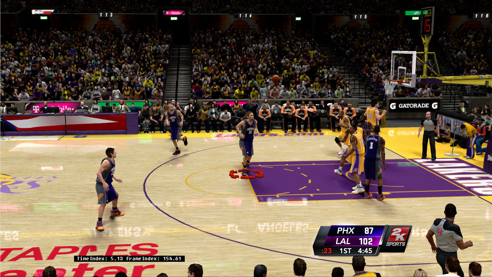 NBA 2K11 scorebug design