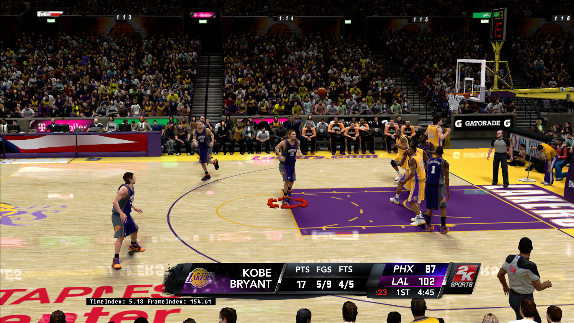 NBA 2K11 scorebug design variant