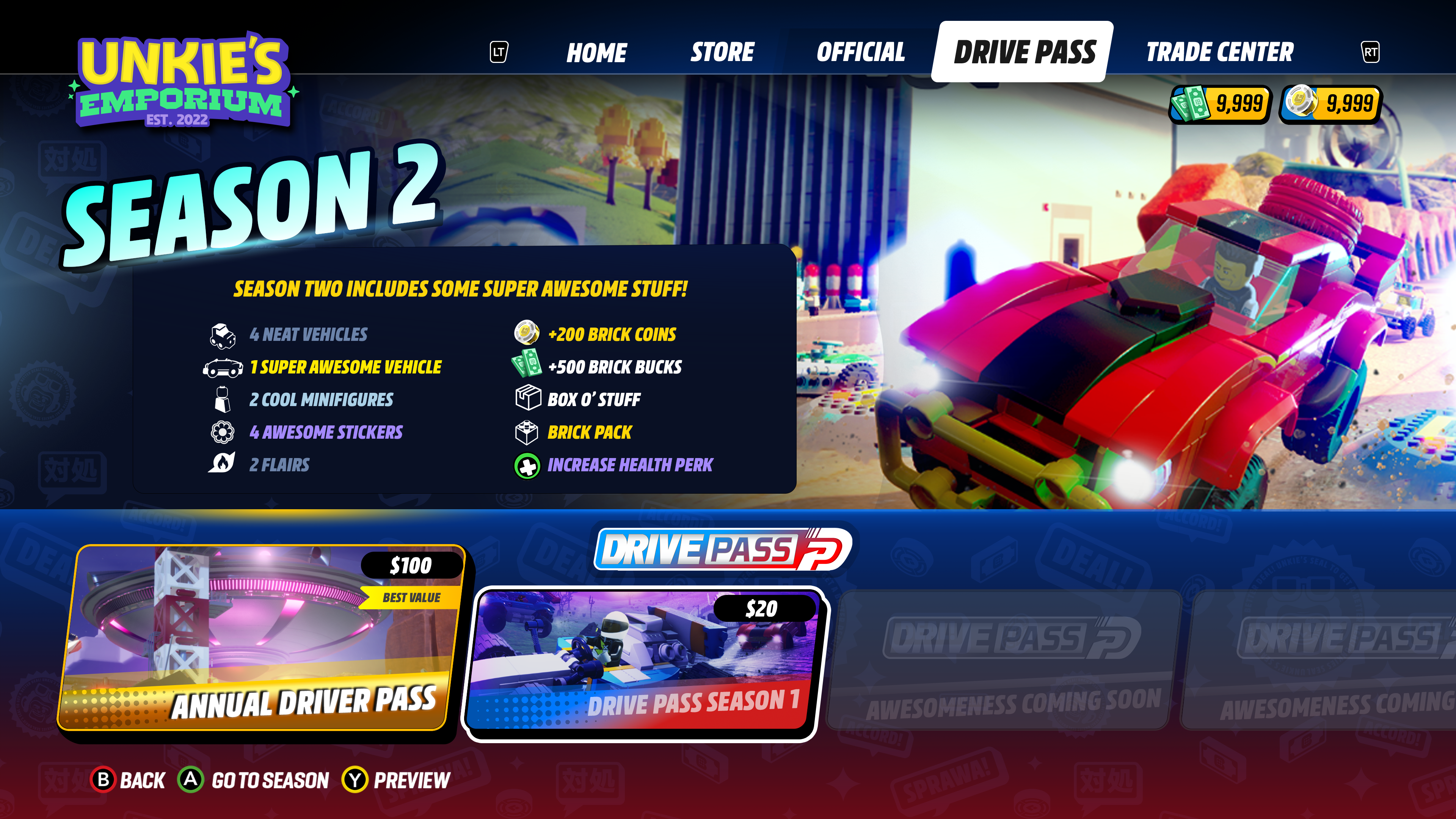 DrivePass Unkies Day Zero release